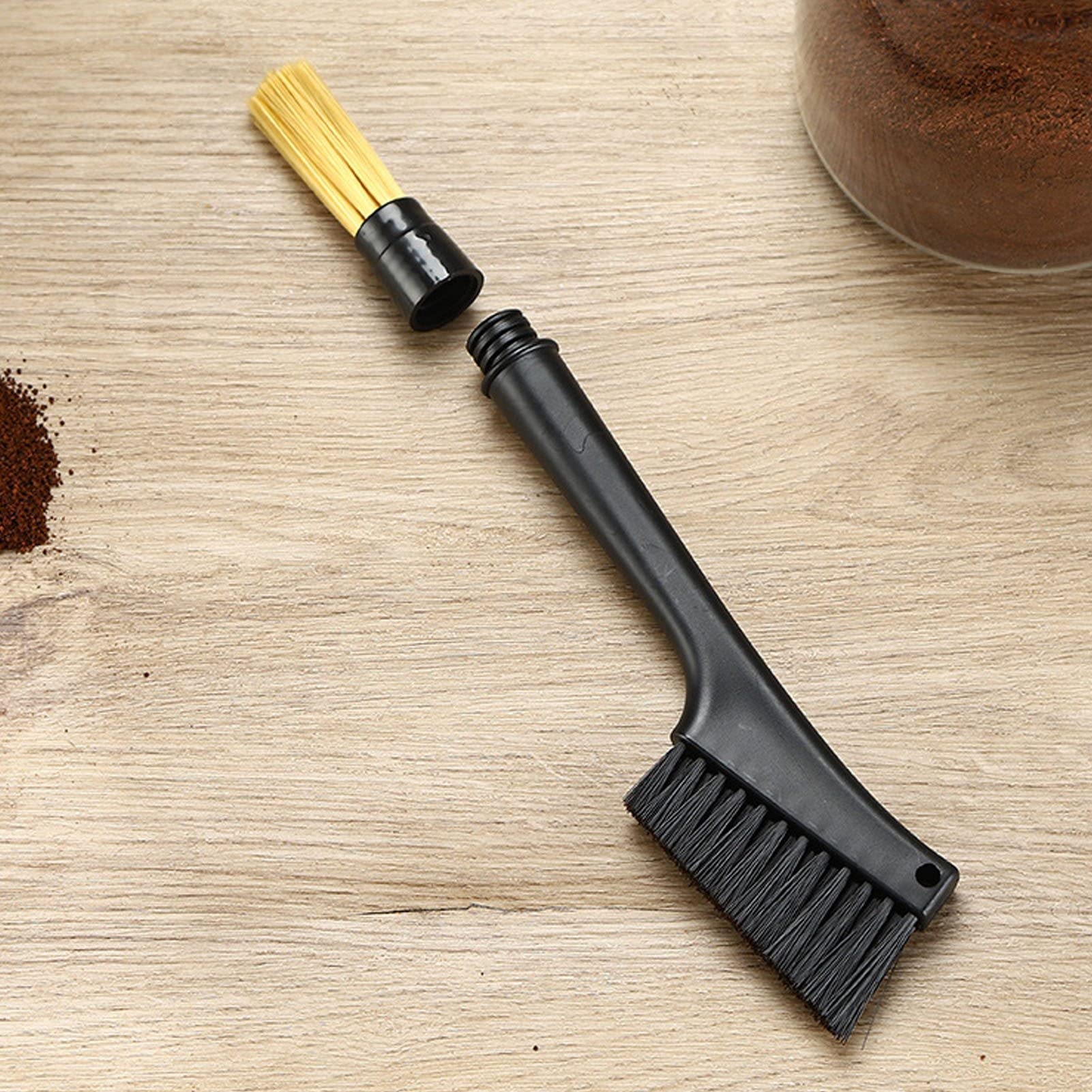 2-Pack Espresso Machine Cleaning Brush - Durable Coffee Grinder Brush for Bean & Grain Cleaning - Essential Coffee Accessories for Home & Kitchen - Perfect for Baristas & Coffee Enthusiasts