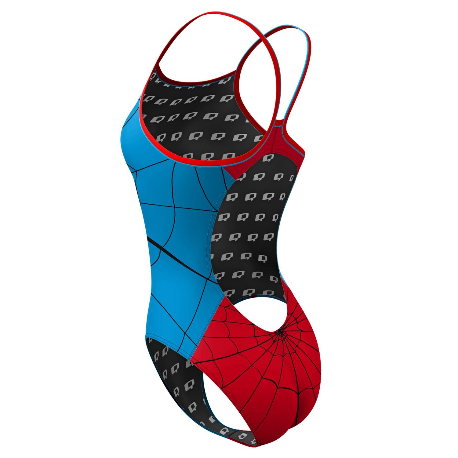 Spider 2.0 Women's Slim Strap Swimsuit - Sexy One Piece Bathing Suit for Swimming, Beach Vacation & Pool Party