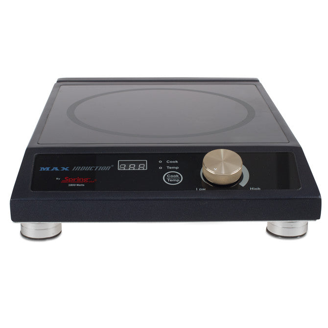Max Induction Cooktop 1800W - Portable Electric Stove with 10 Power Levels, Fast Heating & Safety Lock - Perfect for Dorm, RV, Kitchen & Outdoor Cooking
