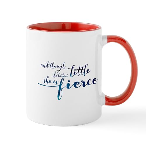 White/Red Inside - She Is Fierce Mug