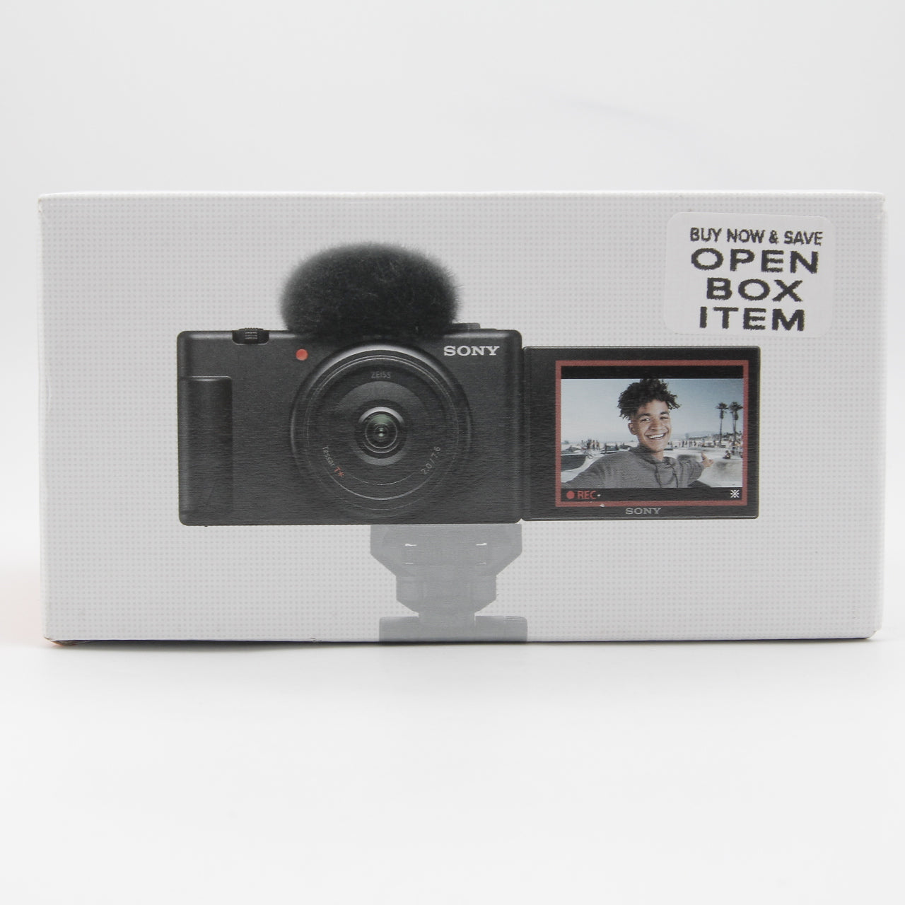 Refurbished Sony ZV-1F Vlog Camera (White) - Perfect for YouTube, Travel & Content Creation - 4K Video, Flip Screen & Compact Design