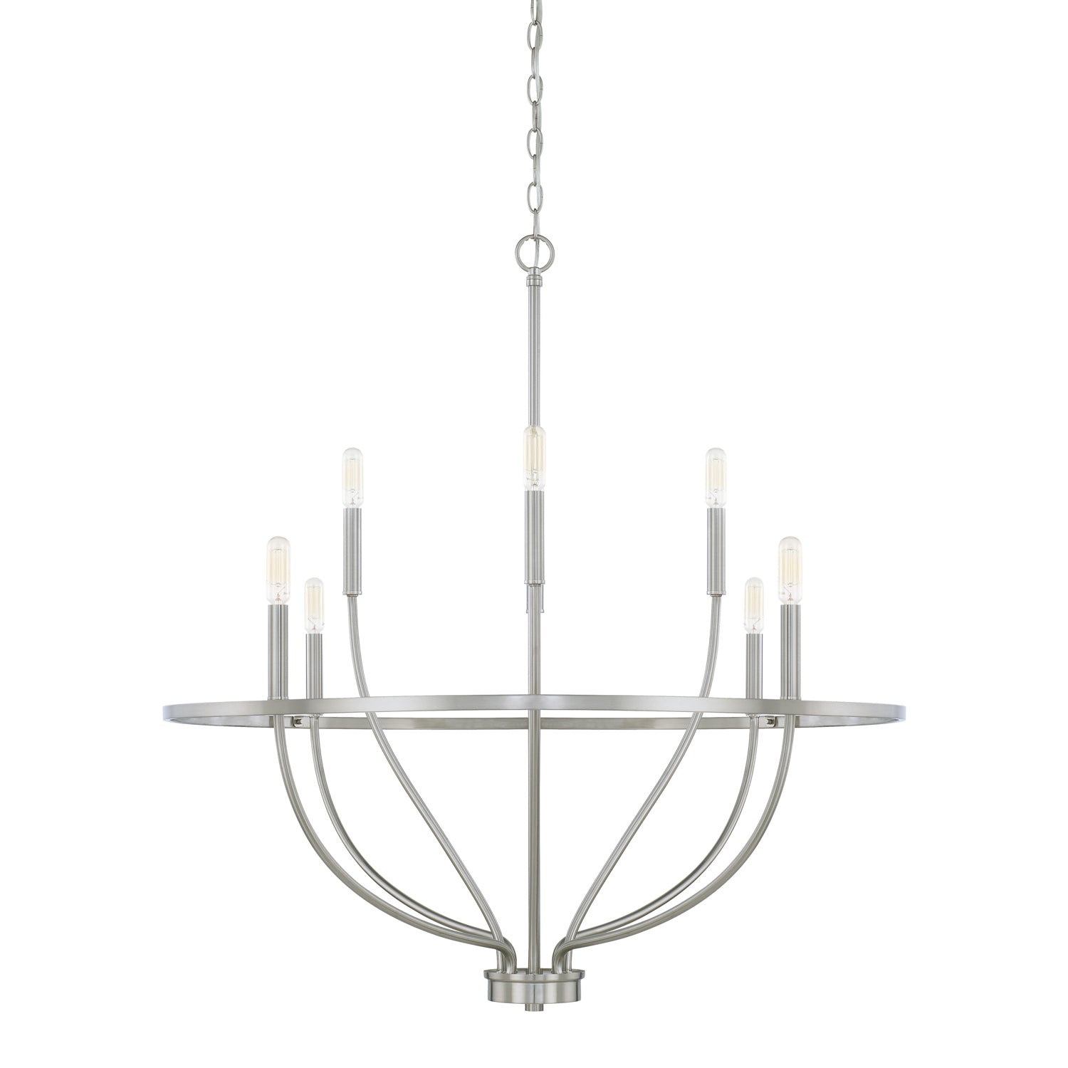 Elegant Capital Lighting 8-Light Chandelier - Modern Crystal Ceiling Fixture for Dining Room & Living Room Decor