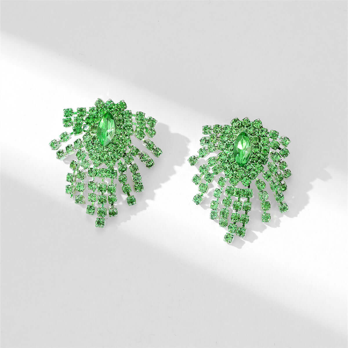 Sparkly Color Rhinestone Burst Stud Earrings | Fashion Jewelry for Women | Perfect for Parties, Weddings & Special Occasions