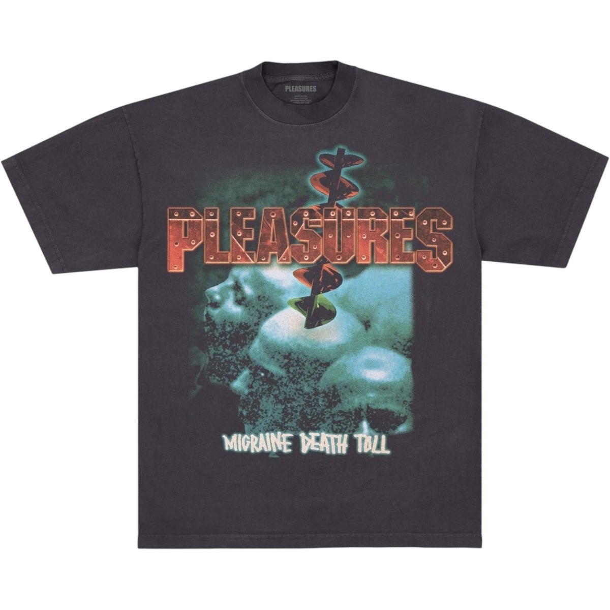 Pleasures Migraine Graphic T-Shirt - Black Edge - Comfortable Cotton Tee for Casual Wear & Street Style