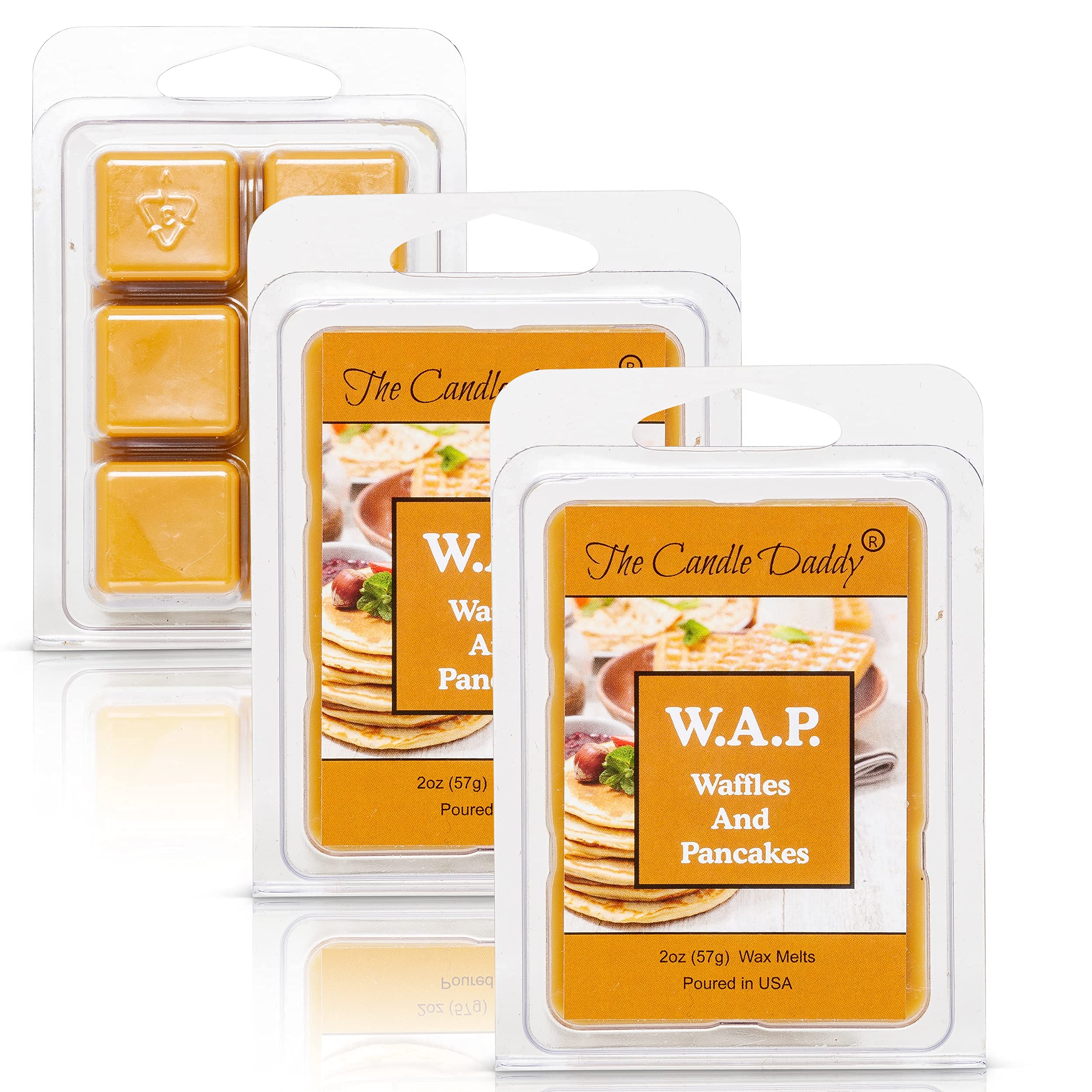 Waffles and Pancakes Scented Wax Melts - Syrup & Butter Aroma - 6 Cubes (2oz) - Strong Fragrance for Wax Warmers - Perfect for Home, Office & Relaxation