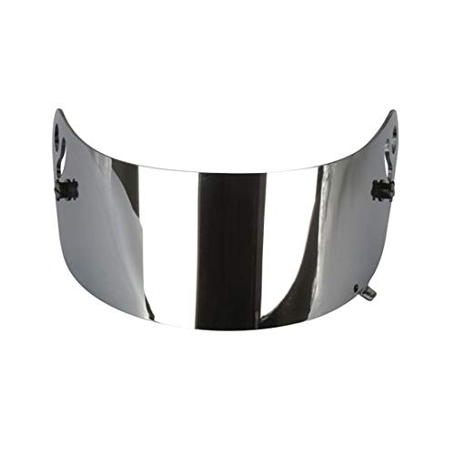 Dark Smoke Helmet Visor for Speedway Carbon Fiber Racing Motorcycle Helmets - UV Protection, Anti-Fog, Enhanced Visibility for Track Racing & Street Riding