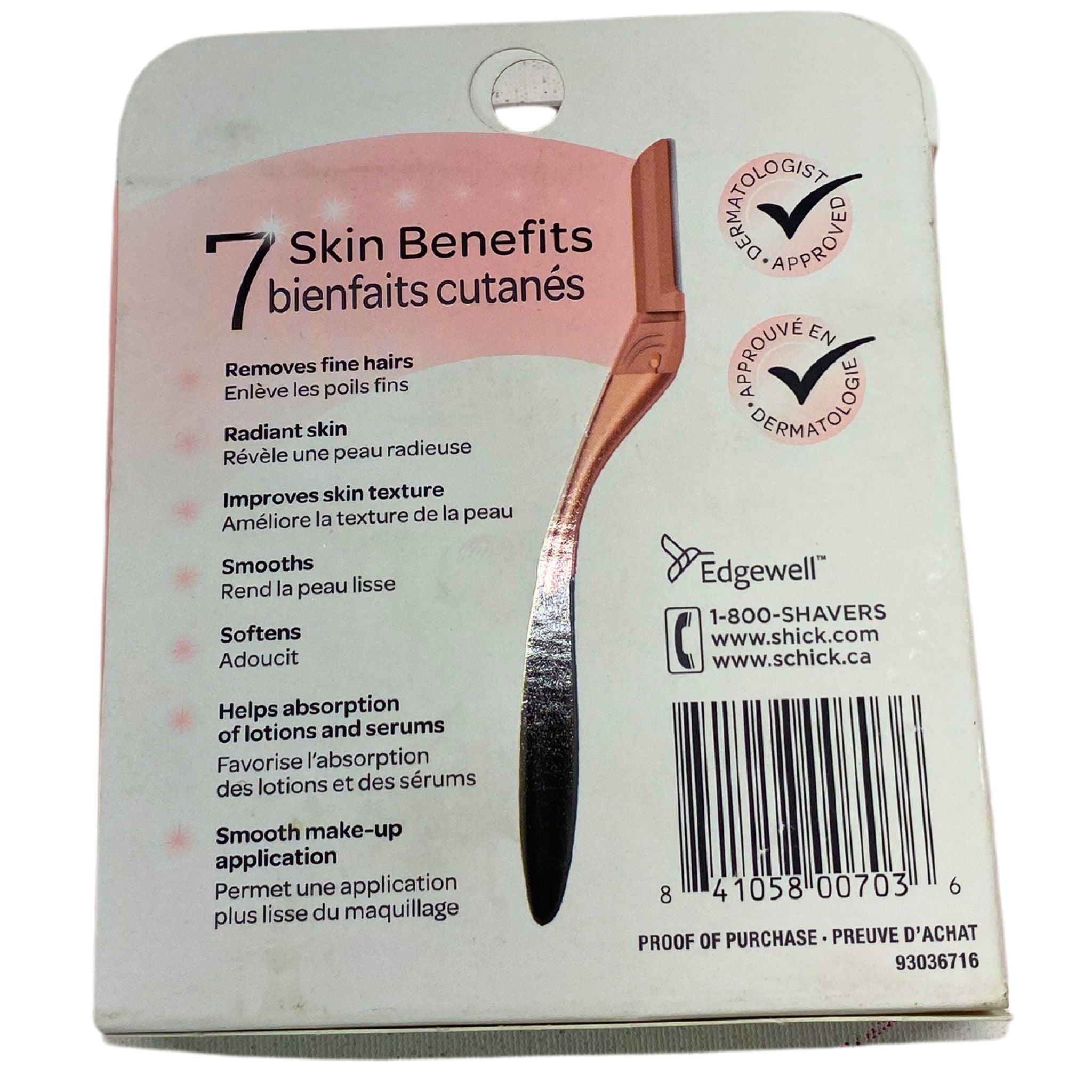Schick Hydro Silk Dermaplaning Refills - 7 Pack (45 Blades) | Precision Facial Hair Removal for Smooth Skin | Perfect for At-Home Dermaplaning & Skincare Routine