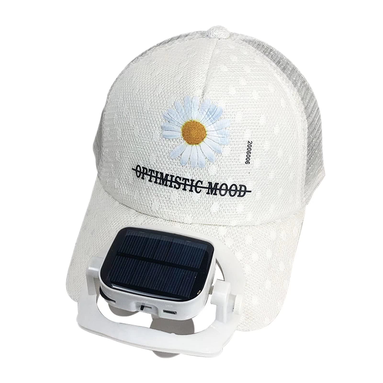 Solar Powered Cooling Fan Hat - Lightweight & Breathable Sun Hat for Outdoor Sports, Travel, Camping | Stay Cool in Summer Heat for Hiking, Fishing, Beach & Gardening