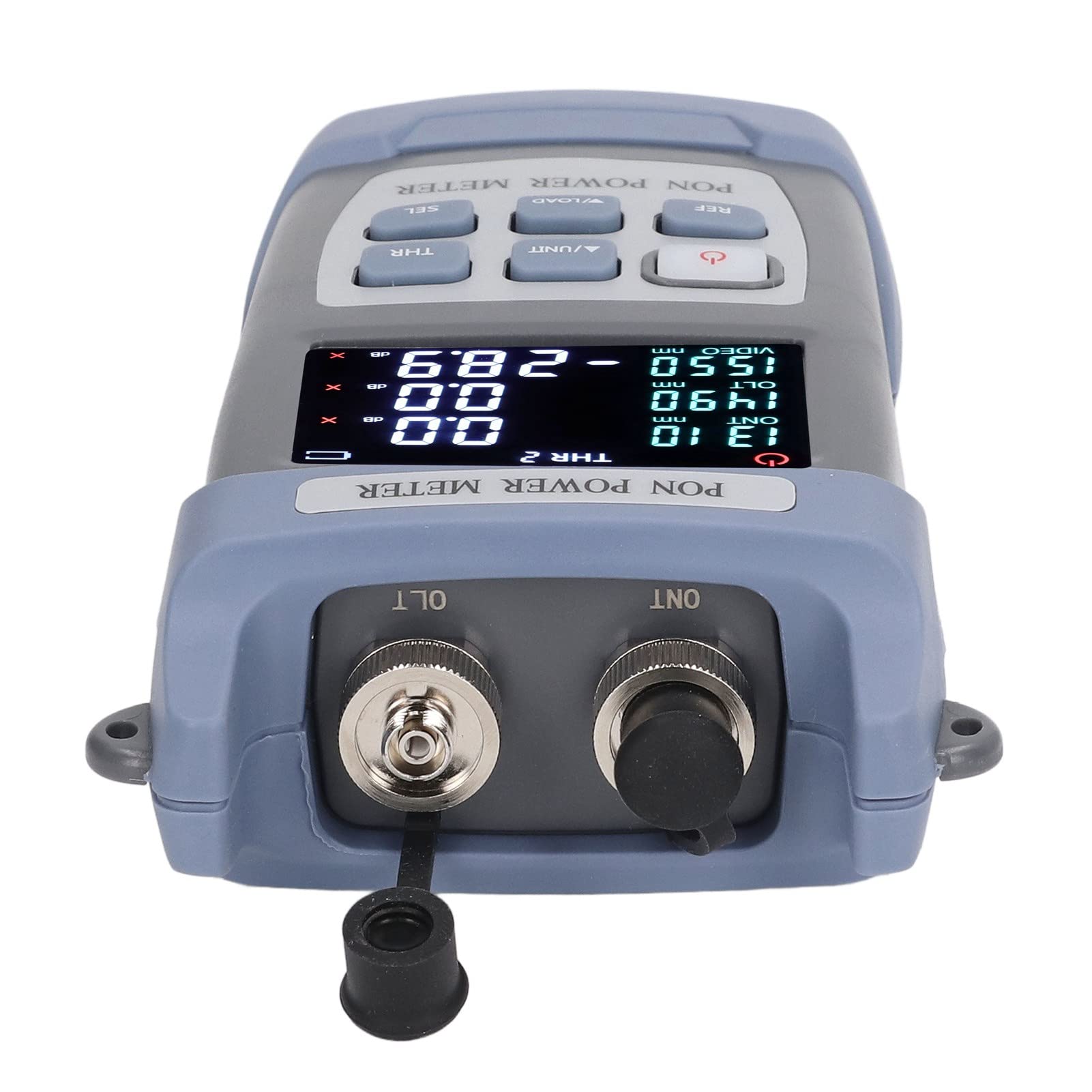 **Handheld LCD Optical Power Meter - Fiber Optic Power Tester with FC/SC Interface (1310nm, 1490nm, 1550nm Wavelength) - Ideal for Telecom, Data Centers & Network Maintenance**