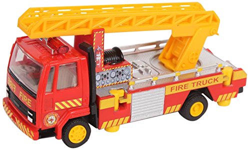 Centy Toys Tmp 207 Ambulance & Fire Ladder Truck - White Emergency Vehicle Toy for Kids | Pretend Play, Rescue Missions & Role Playing Games for Children