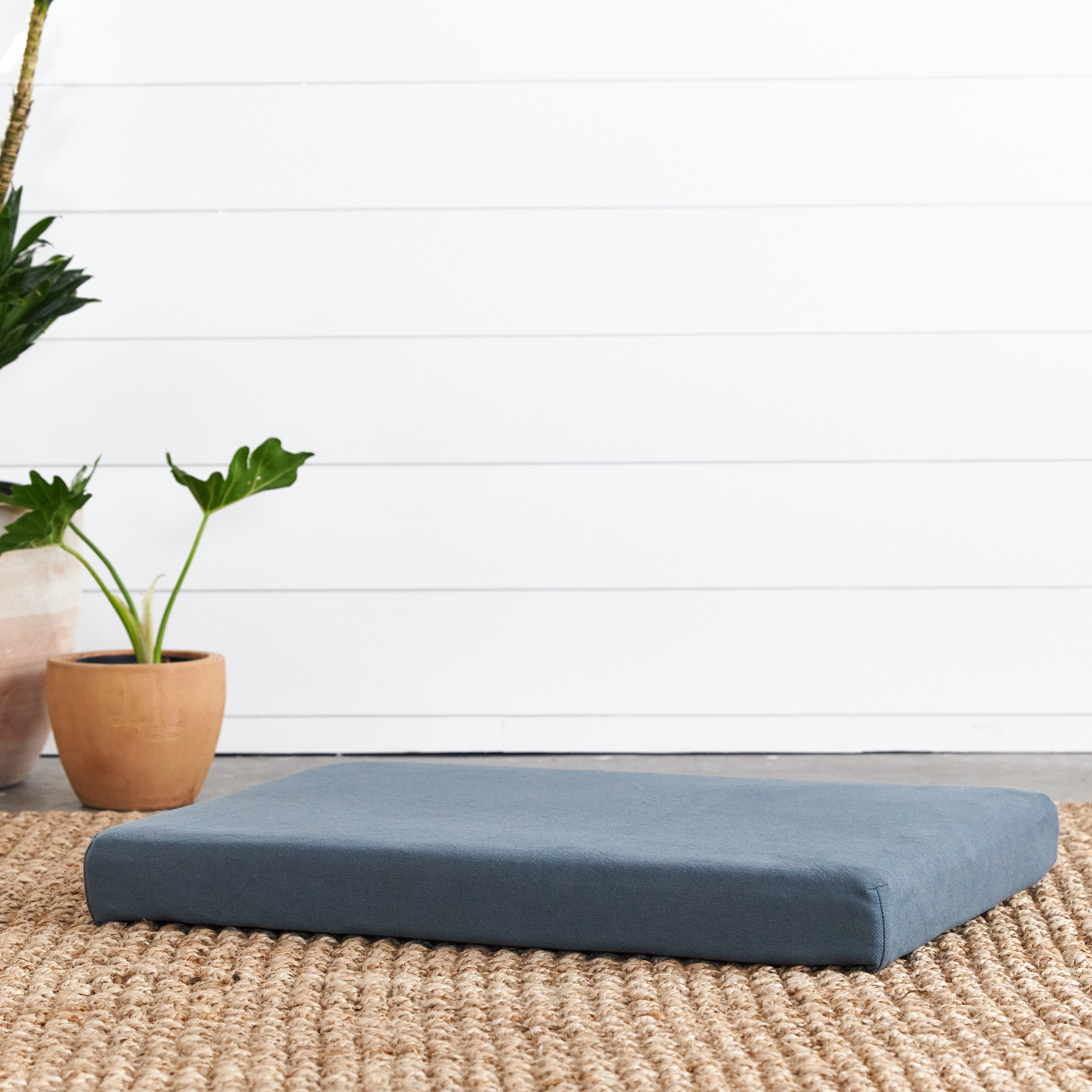 Organic Dog Bed with Pillow Bolster - Orthopedic Support for Large & Small Dogs - Washable & Non-Slip Pet Bed - Perfect for Crates, Floors & Home Use