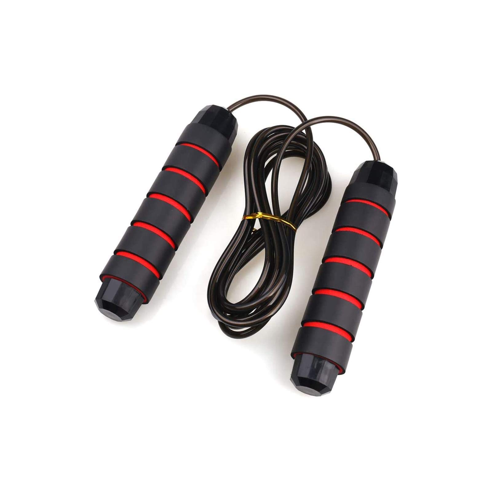 LEOU Adjustable Skipping Rope - Tangle-Free Jump Rope with Ball Bearings for Fast Speed & Memory Foam Handles - Ideal for Women, Men & Kids - Perfect for Home Workouts, Gym Training & Fitness Exercises (2 Pack)