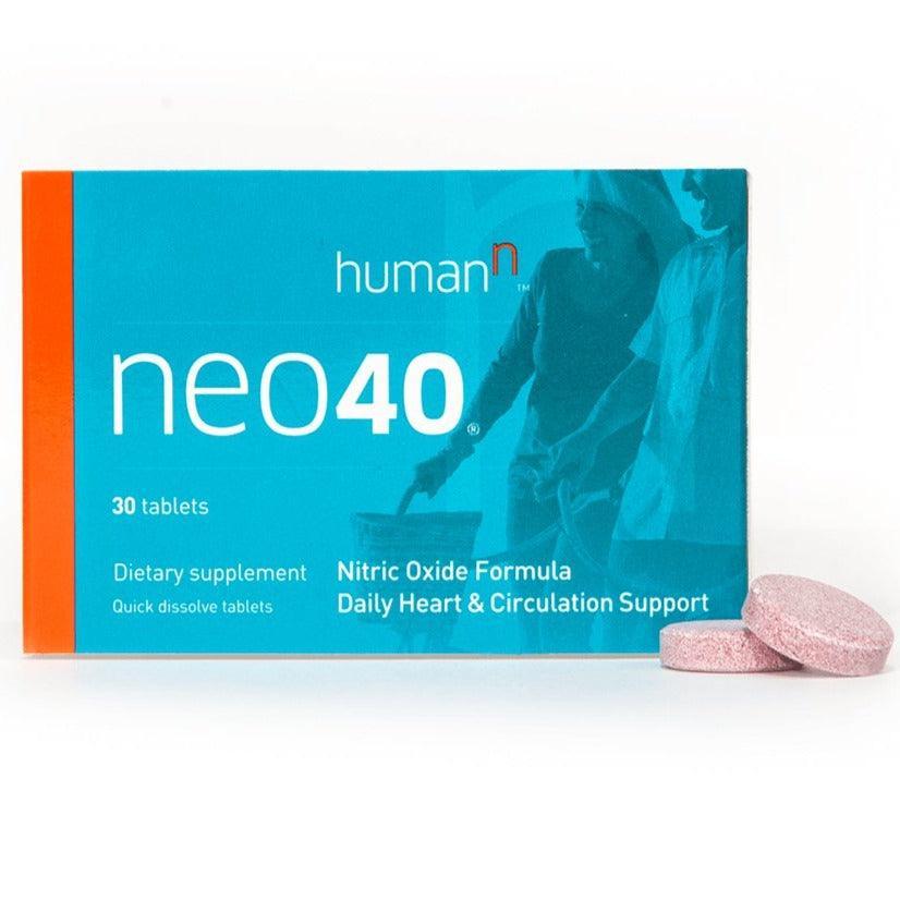 Neo40 Nitric Oxide Booster Lozenges - 30 Count for Heart Health & Blood Flow Support - Perfect for Athletes & Cardiovascular Wellness