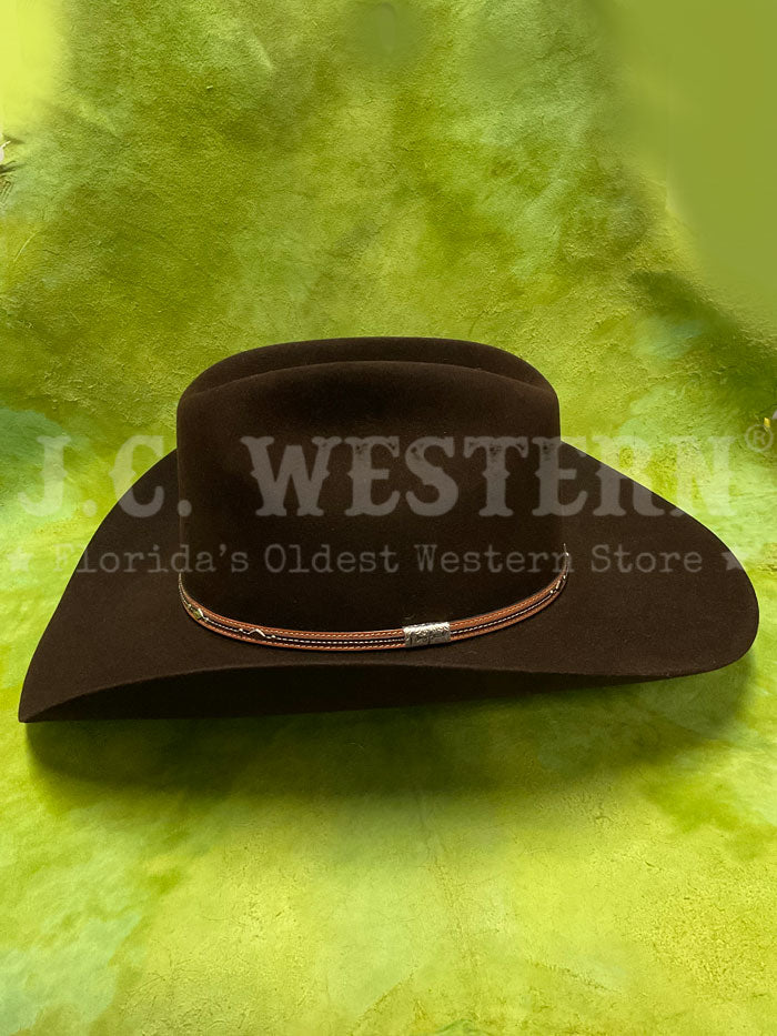 Resistol RFKGMN 524022 George Strait Collection KINGMAN 6X Felt Cowboy Hat in Chocolate Brown - Perfect for Western Rodeo, Country Music Festivals & Outdoor Adventures