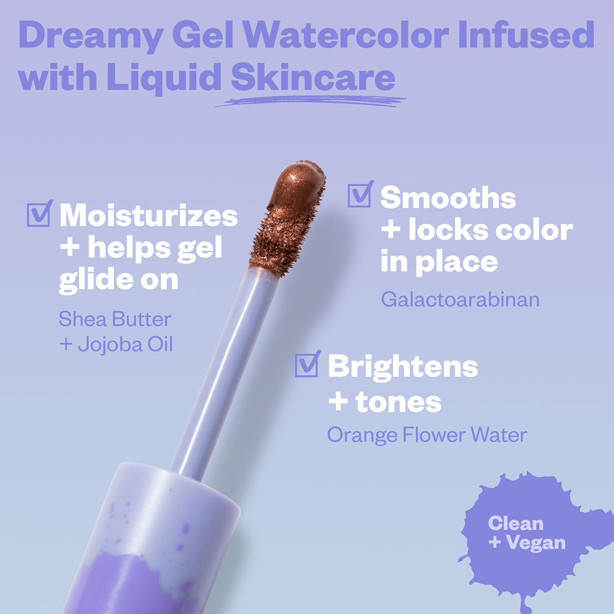 10 Second Quick-Dry Eye Gel Watercolor Eyeshadow - Long-Lasting, Smudge-Proof & Vibrant Colors for Day & Night Makeup Looks