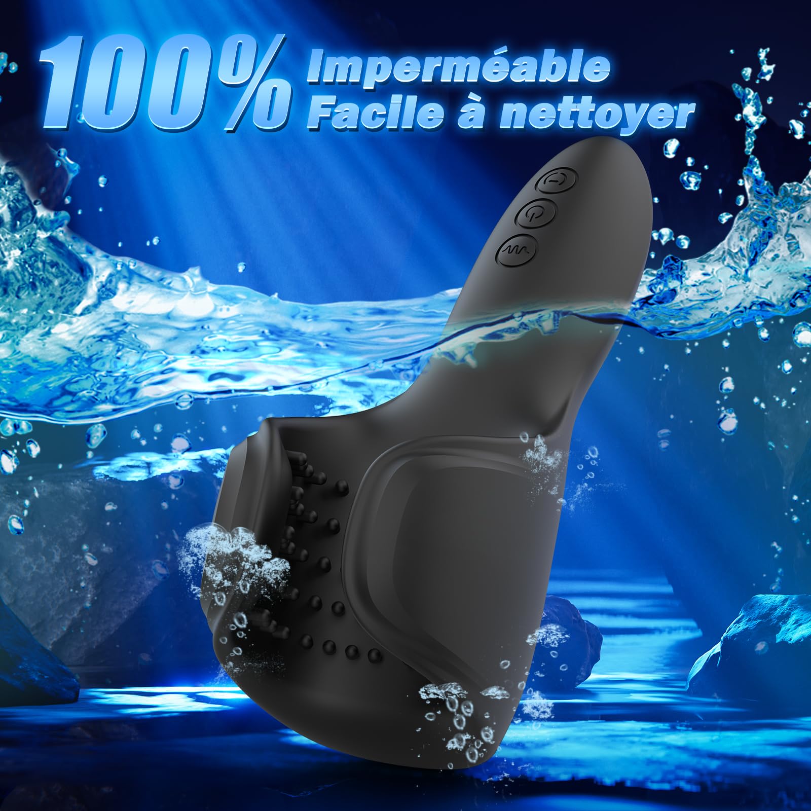 Men's Vibrating Masturbator - Hands-Free Male Sex Toy with 10 Vibration & Suction Modes for Couples & Solo Play - Perfect for Intimate Moments & Relaxation