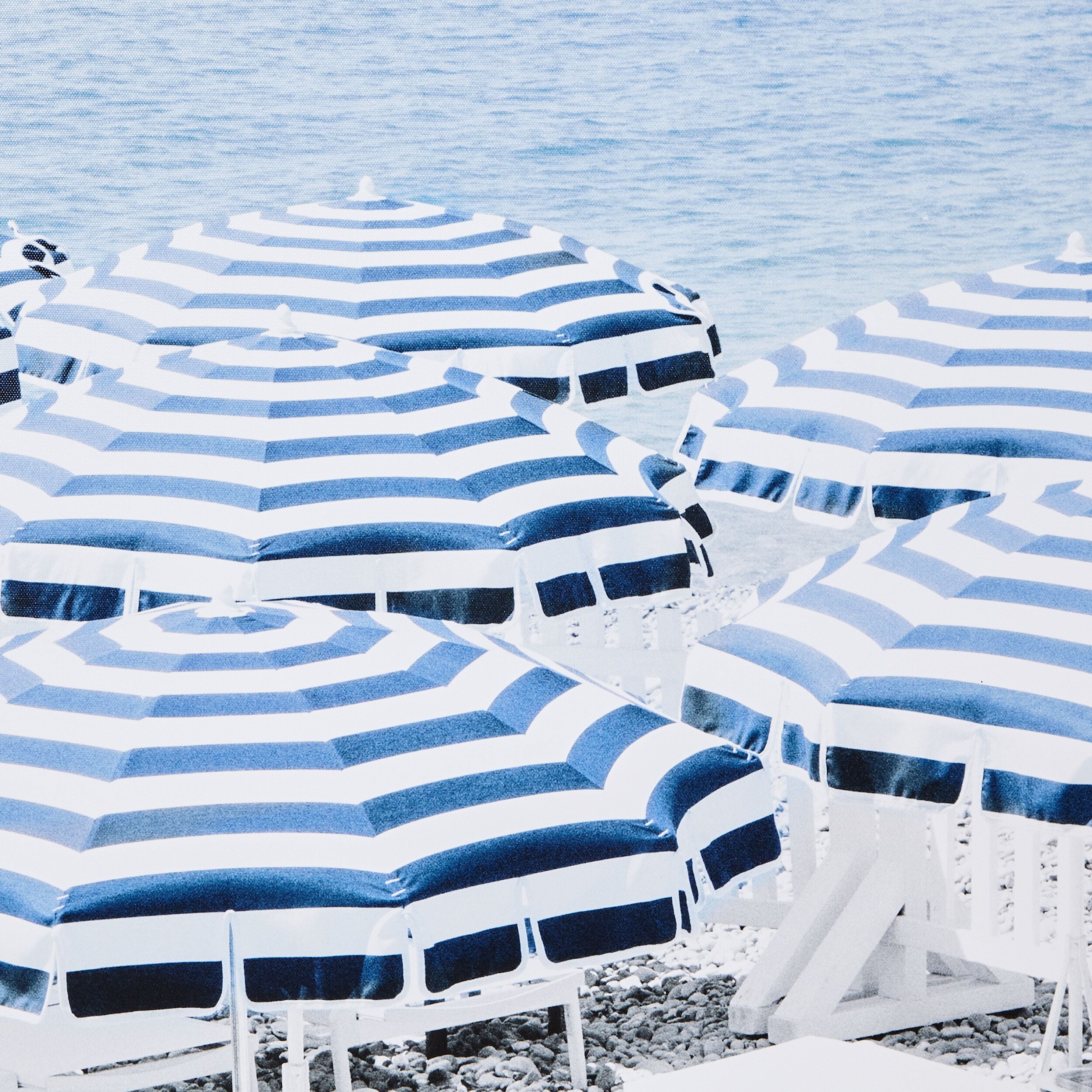 Large 80x120cm Beach Umbrella Canvas Print - Waterproof Sun Shade for Outdoor Beach, Poolside, Picnic & Backyard Use