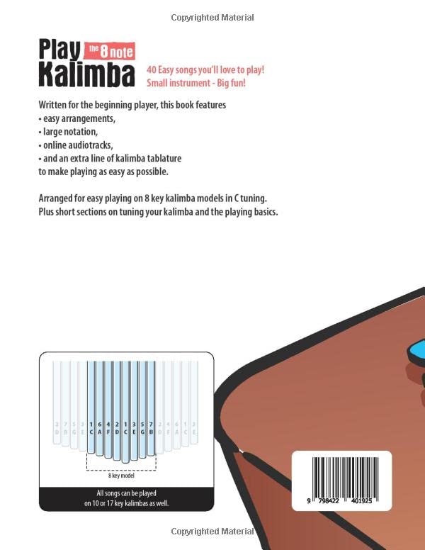 8 Note Kalimba Thumb Piano - 40 Easy & Popular Songs to Learn & Play | Perfect for Beginners, Relaxation & Music Therapy