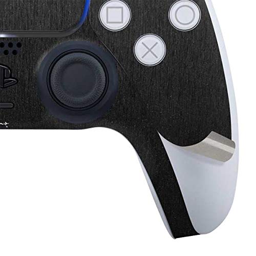 Officially Licensed Black Brushed Steel PS5 Controller Skin | Custom Gaming Decal for Playstation 5 | Durable Protection & Enhanced Grip for Gaming Sessions