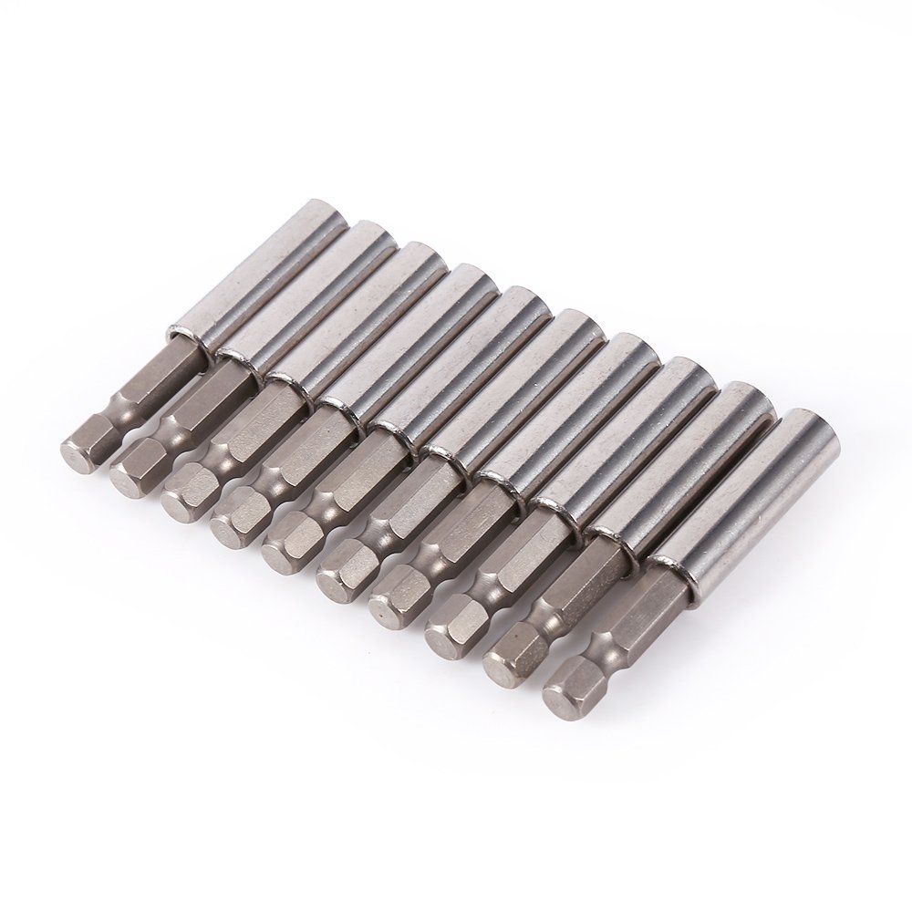 Yosoo 10-Piece Magnetic Hex Power Tool Extension Set - Impact Driver Socket Screwdriver Drill Bit Holder for DIY & Professional Use | Perfect for Tight Spaces & Automotive Repairs