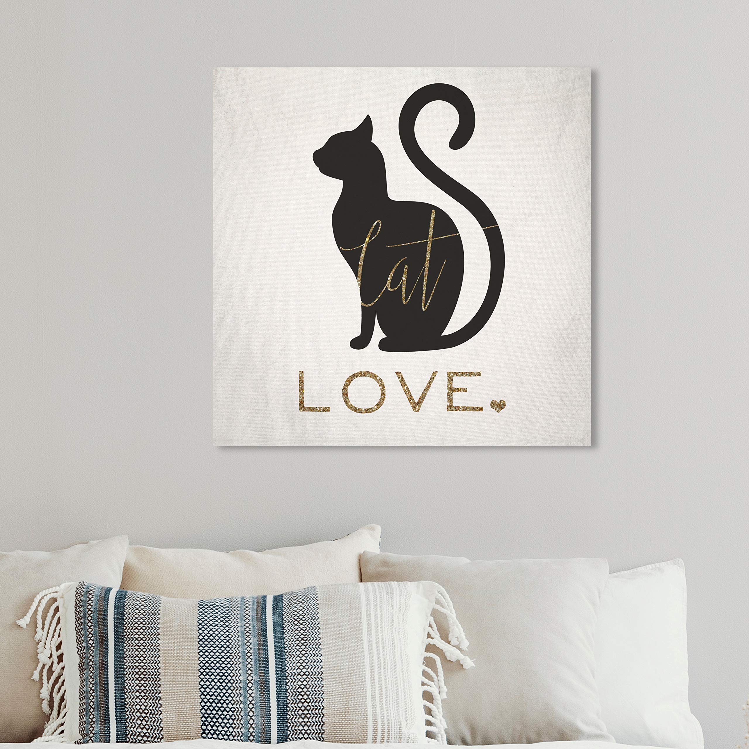 Oliver Gal Artist Co. Cat Love Wall Art Canvas Print - 12