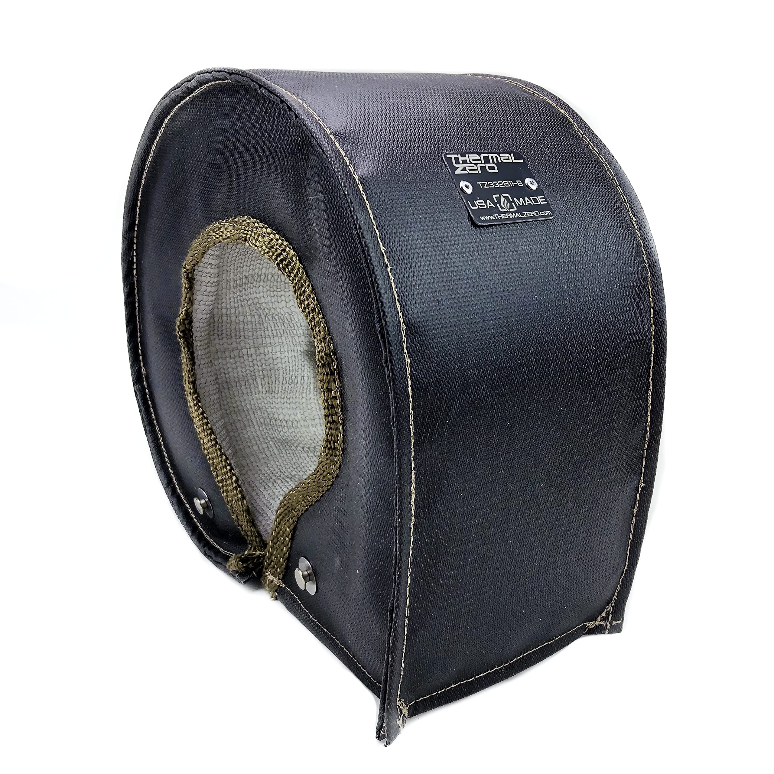 TZ332611-B Universal Black T6 Turbo Blanket - High-Performance Heat Protection for Cars & Trucks - Made in USA - Perfect for Racing, Off-Roading & Engine Protection