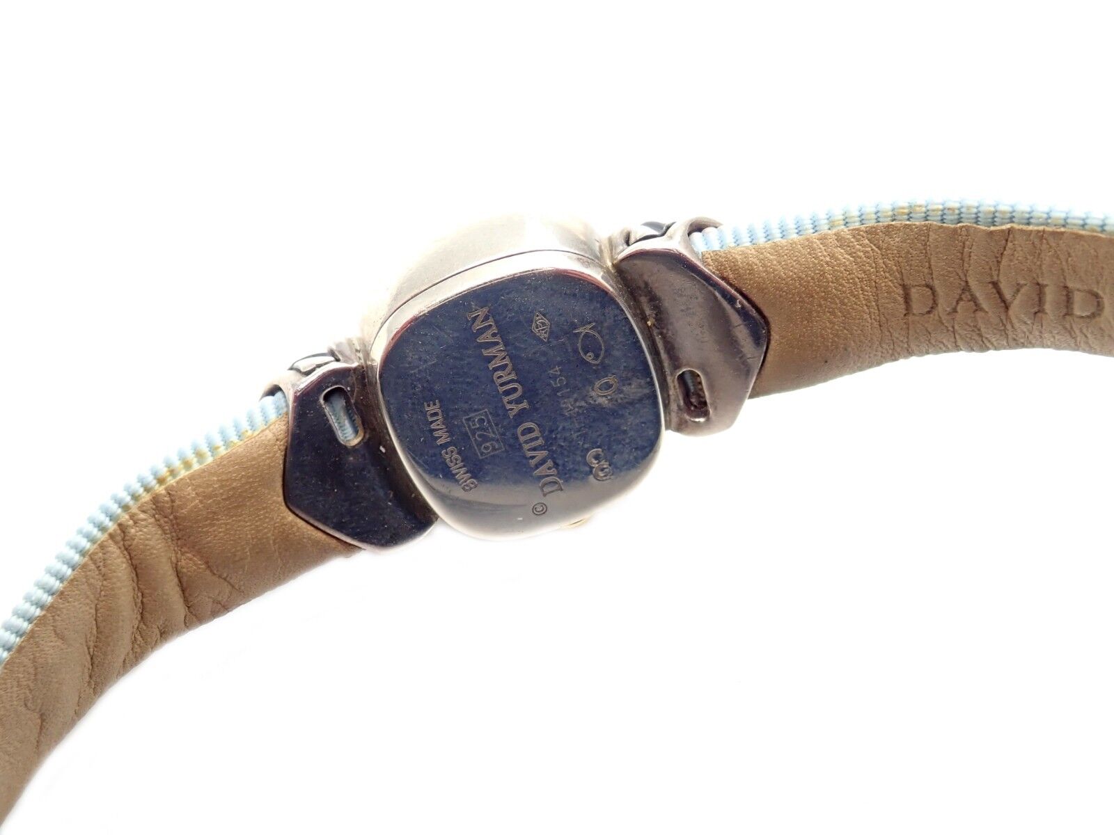 Authentic David Yurman DY Sterling Silver 925 Diamond Thoroughbred Silk Ladies Watch - Elegant Luxury Timepiece for Women, Perfect for Formal Events & Special Occasions