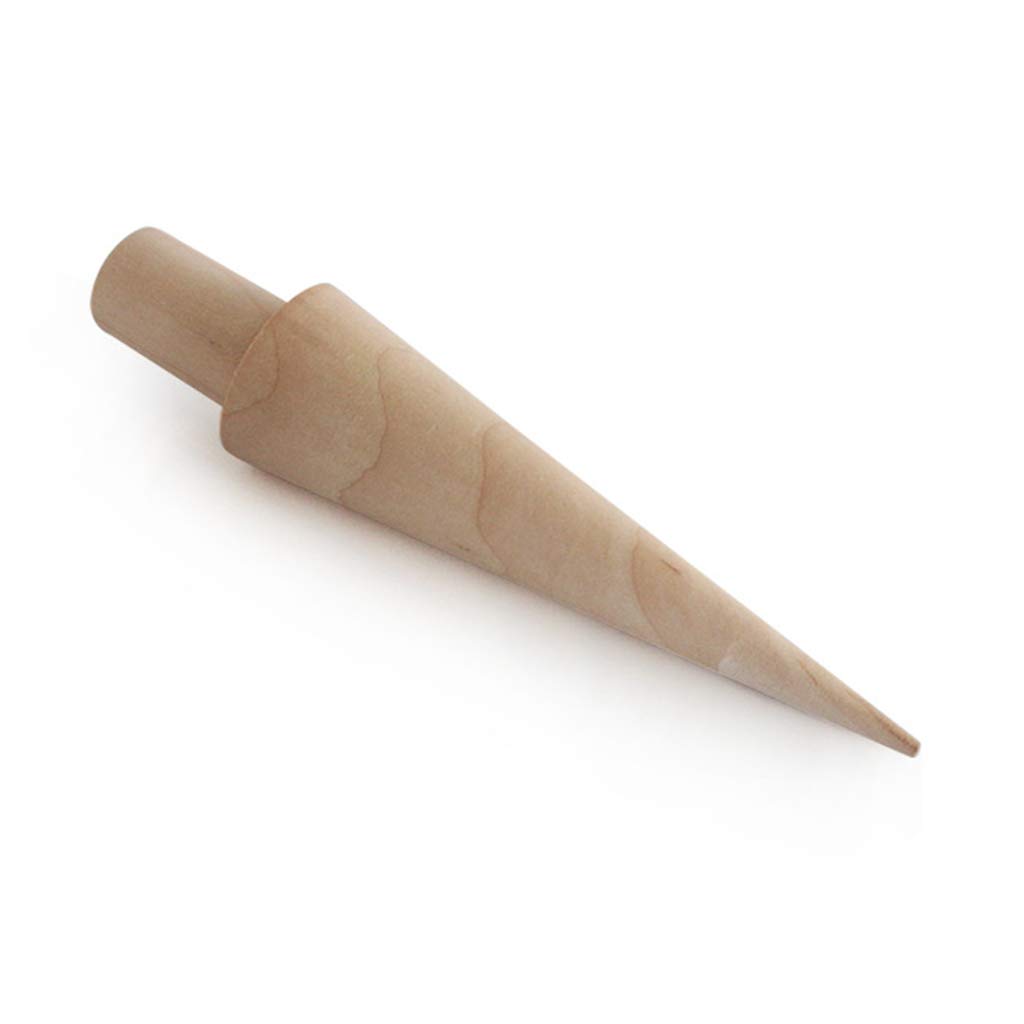 Wooden Ice Cream Cone Mold - DIY Baking Tool for Egg Rolls, Omelets, Waffles & Pastry | Perfect for Homemade Ice Cream Cones, Desserts & Breakfast Creations