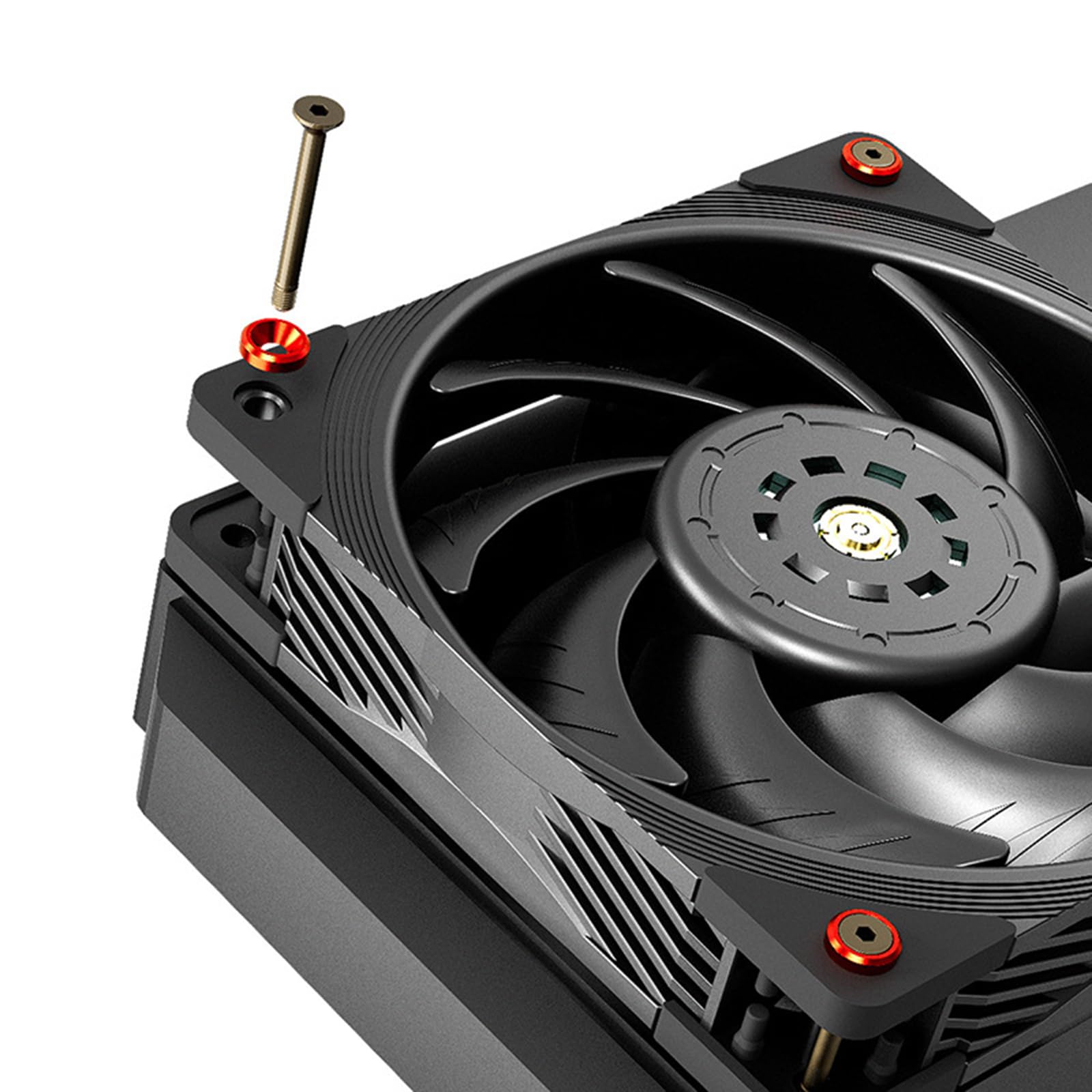 HDKEAN 25mm Computer Case Cooling Fan Screws - Long & Short Fan Mount Screws for PC Build, Case Modding, and Cooling System Installation