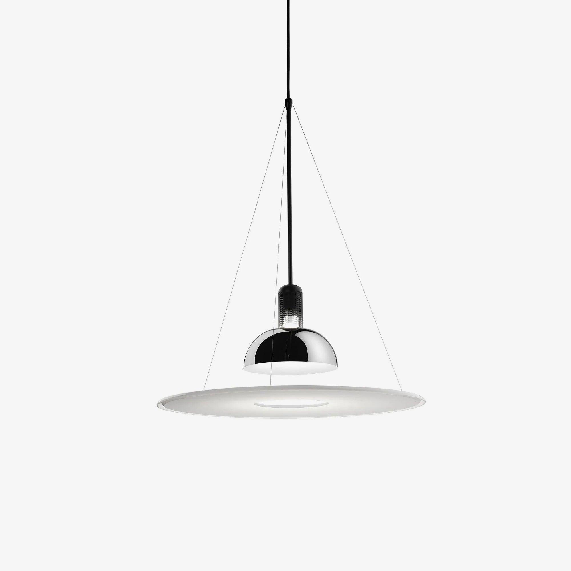 Modern UFO Flying Saucer Pendant Light Fixture - Sleek Hanging Ceiling Lamp for Living Room, Bedroom & Dining Room - Adjustable Height Design for Kitchen Island & Home Decor