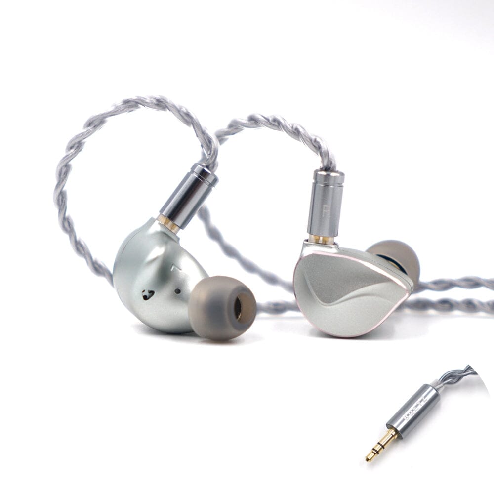 BQEYZ Winter Hybrid Dynamic Driver Earphones with 11.6mm PZT Bone Conduction - HiFi In-Ear Monitors for Audiophiles, Music Lovers & Gaming Enthusiasts - Perfect for Commuting, Workouts & Studio Recording