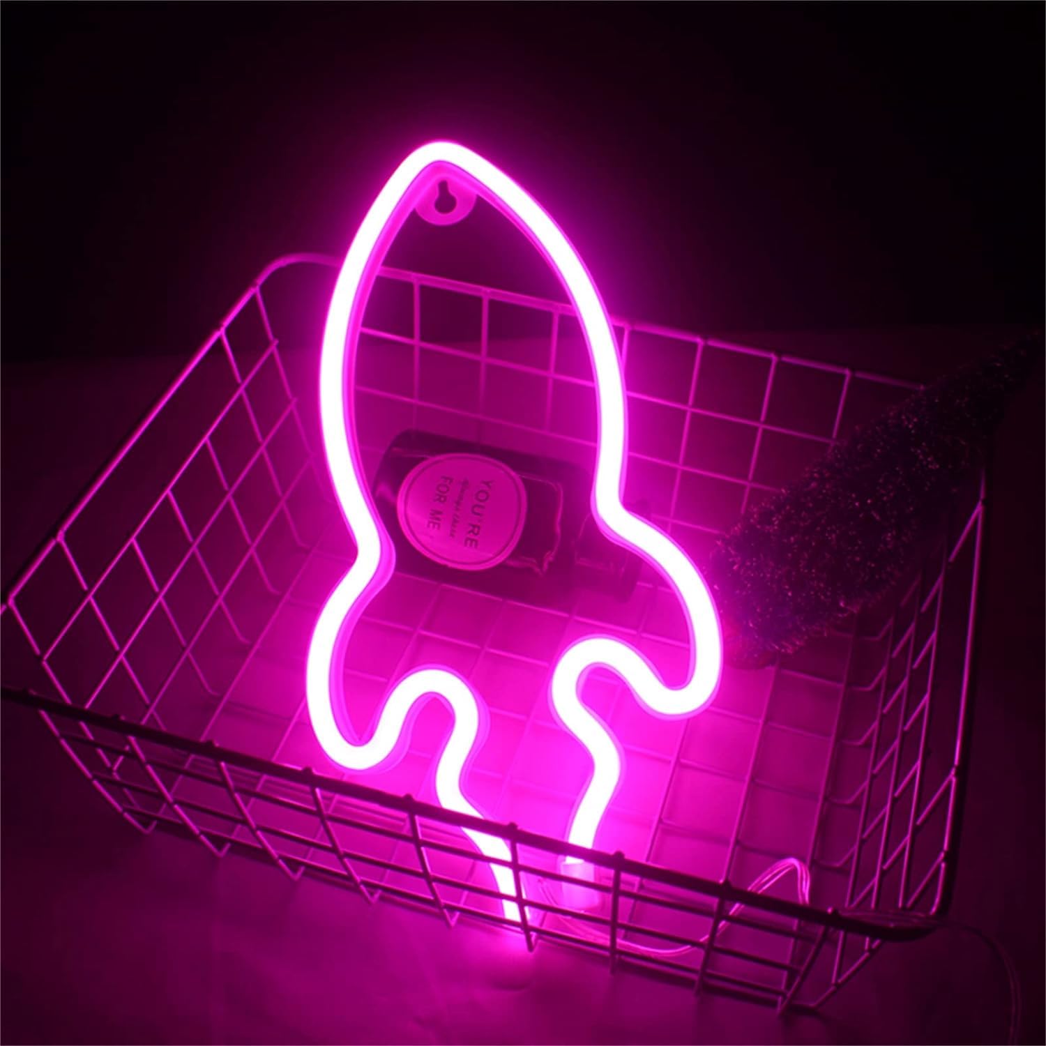 USB/Battery Powered LED Neon Table Lamp - 29X14cm Dimmable Light for Bedroom, Home, Party & Wedding Decor - Perfect Christmas Gift for Teens & Adults