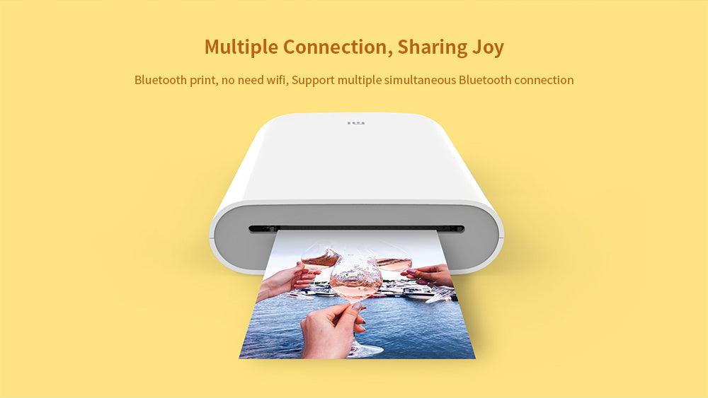 Xiaomi Portable Pocket Photo Printer - Wireless Mini Instant Printer for Smartphones, Travel, Scrapbooking & DIY Projects