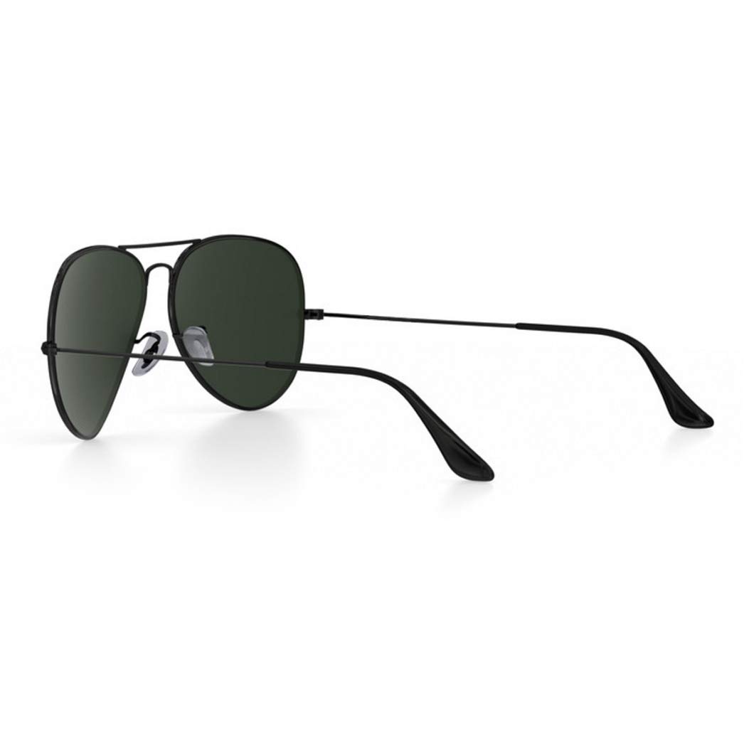 Replacement Temple Tips & Arms for Ray-Ban Aviator RB3025 3025 Sunglasses - Repair Kit with Bonus Screws, Screwdriver & Sunglasses Case (Black) - Perfect for DIY Sunglasses Repair & Protection at Home or Travel