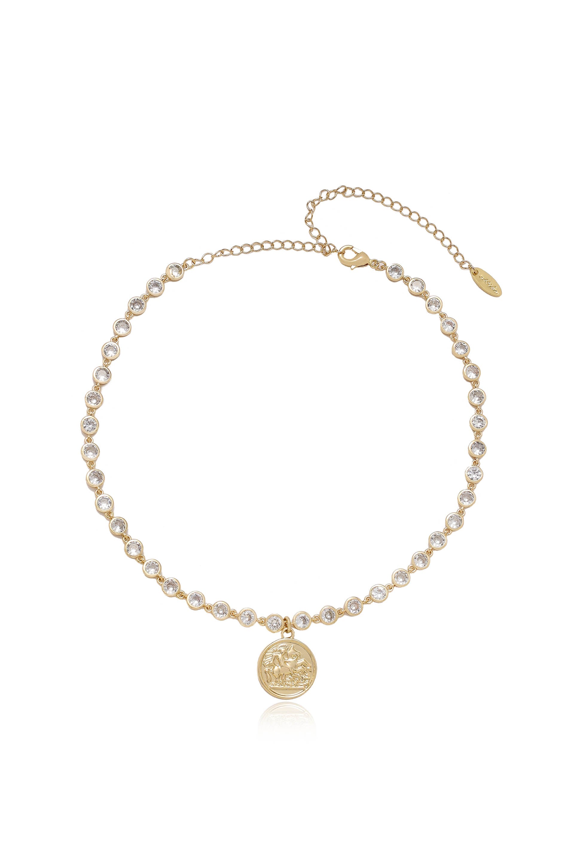 Destination Anywhere Crystal Chain Necklace - Elegant Dainty Jewelry for Women, Perfect for Parties, Weddings & Everyday Wear