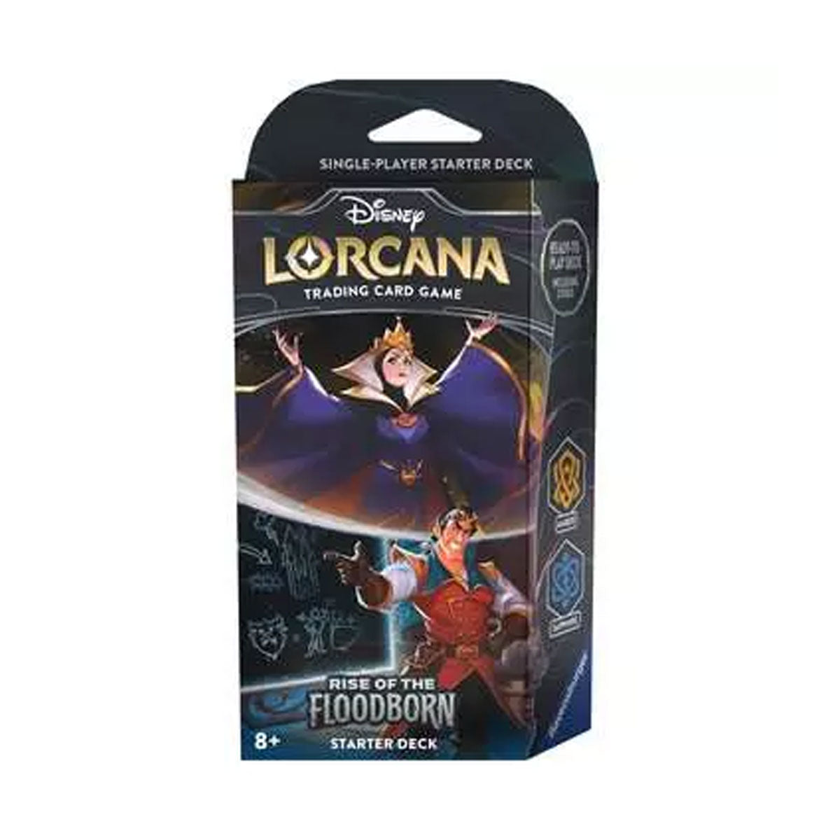 Disney Lorcana: Rise of the Floodborn Starter Deck - TCG Card Game for Beginners | Collectible Trading Cards for Disney Fans | Perfect for Game Nights & Tournaments