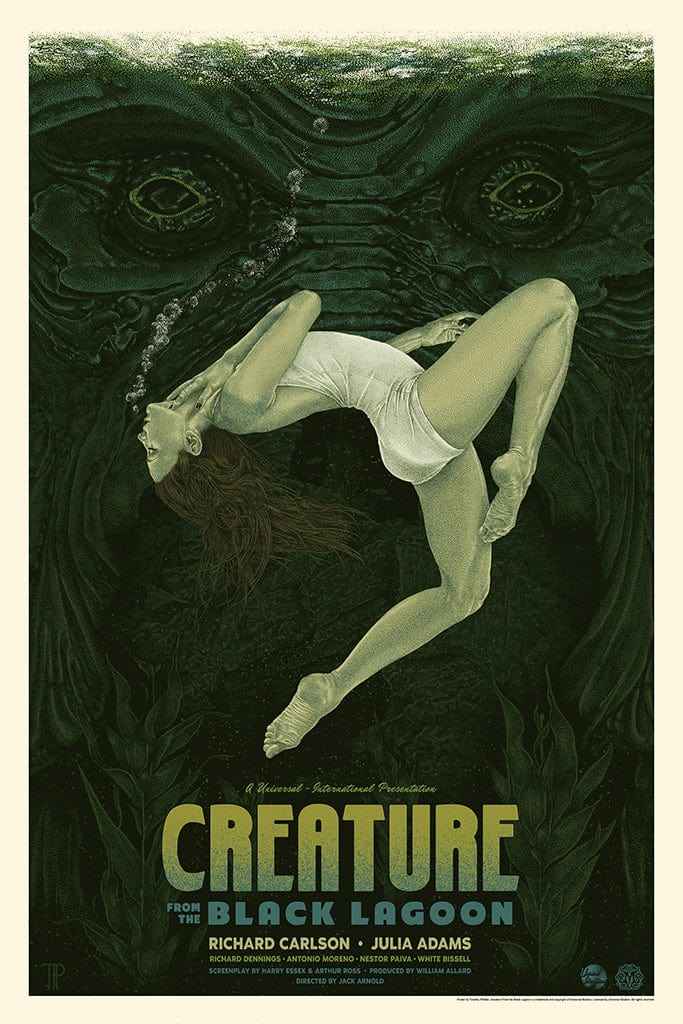 Creature from the Black Lagoon Vintage Horror Movie Poster - Classic 1950s Sci-Fi Film Wall Art for Home Theater, Man Cave & Horror Fan Collections