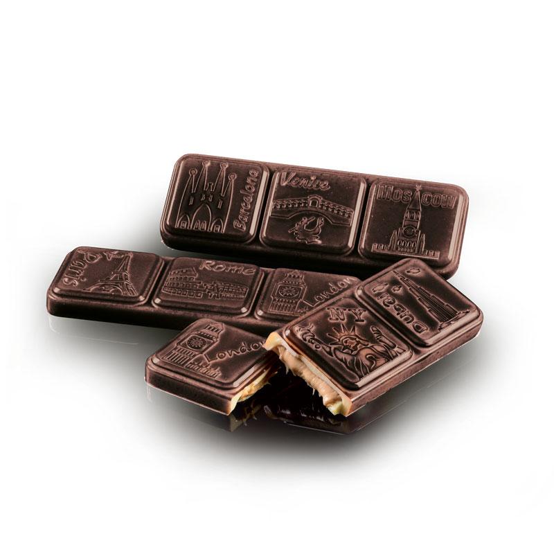 45g Cities Snack Chocolate Bar Mould - Premium Silicone Candy Mold for DIY Chocolate Making, Baking & Dessert Decorations - Perfect for Home Bakers, Party Treats & Gift Ideas