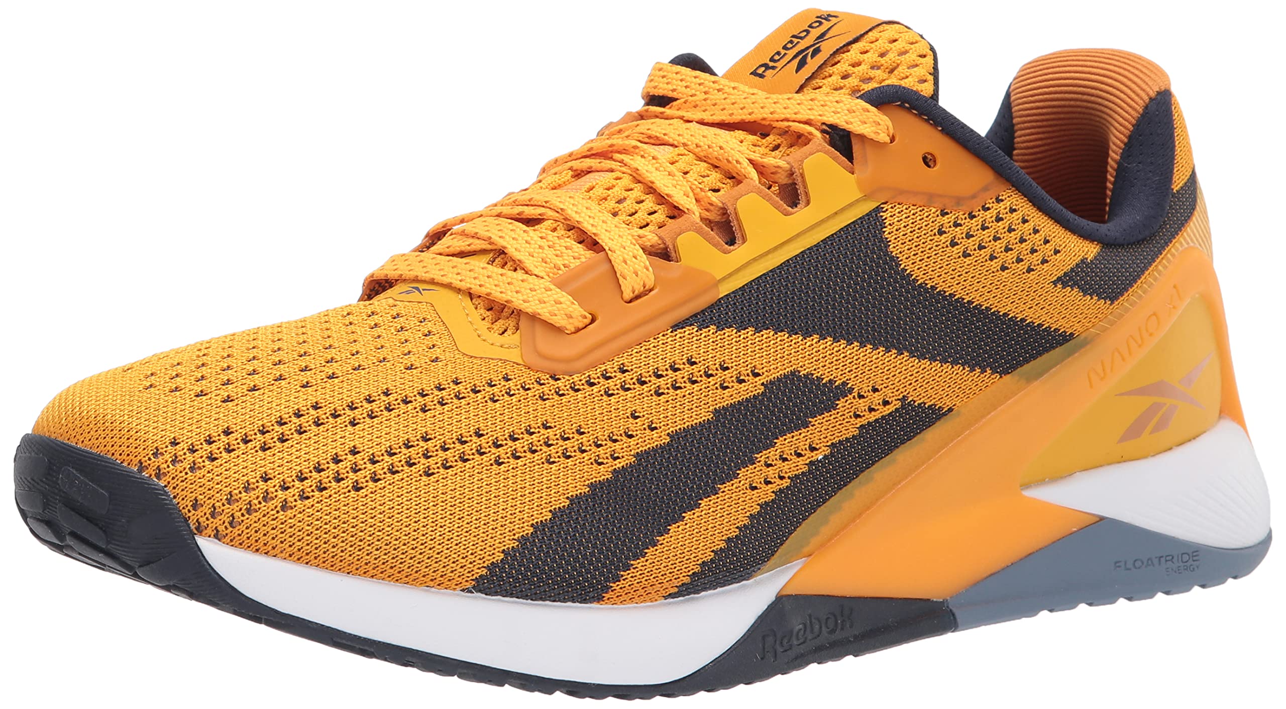 Reebok Men's Nano X1 Cross Training Shoes - Semi Solar Gold/Radiant Ochre/Vector Navy - Size 13 | Gym Workout & CrossFit Shoes for Men | Weightlifting & High-Intensity Training Footwear