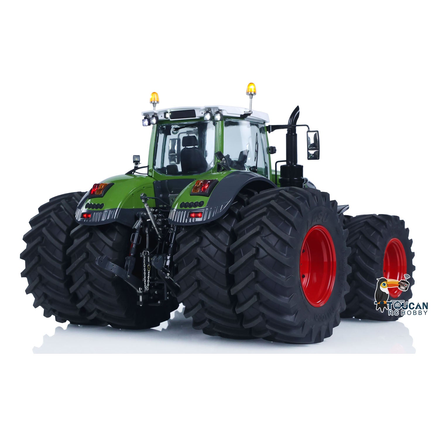 LESU AOUE 1050 1/14 Scale 4x4 RC Tractor Truck with Metal Body, Hydraulic System, Double Wheels, Smoke & Sound Effects - Remote Control Farm Vehicle for Kids & Adults - Perfect for Agricultural Play, Farm Simulation & RC Hobby Enthusiasts