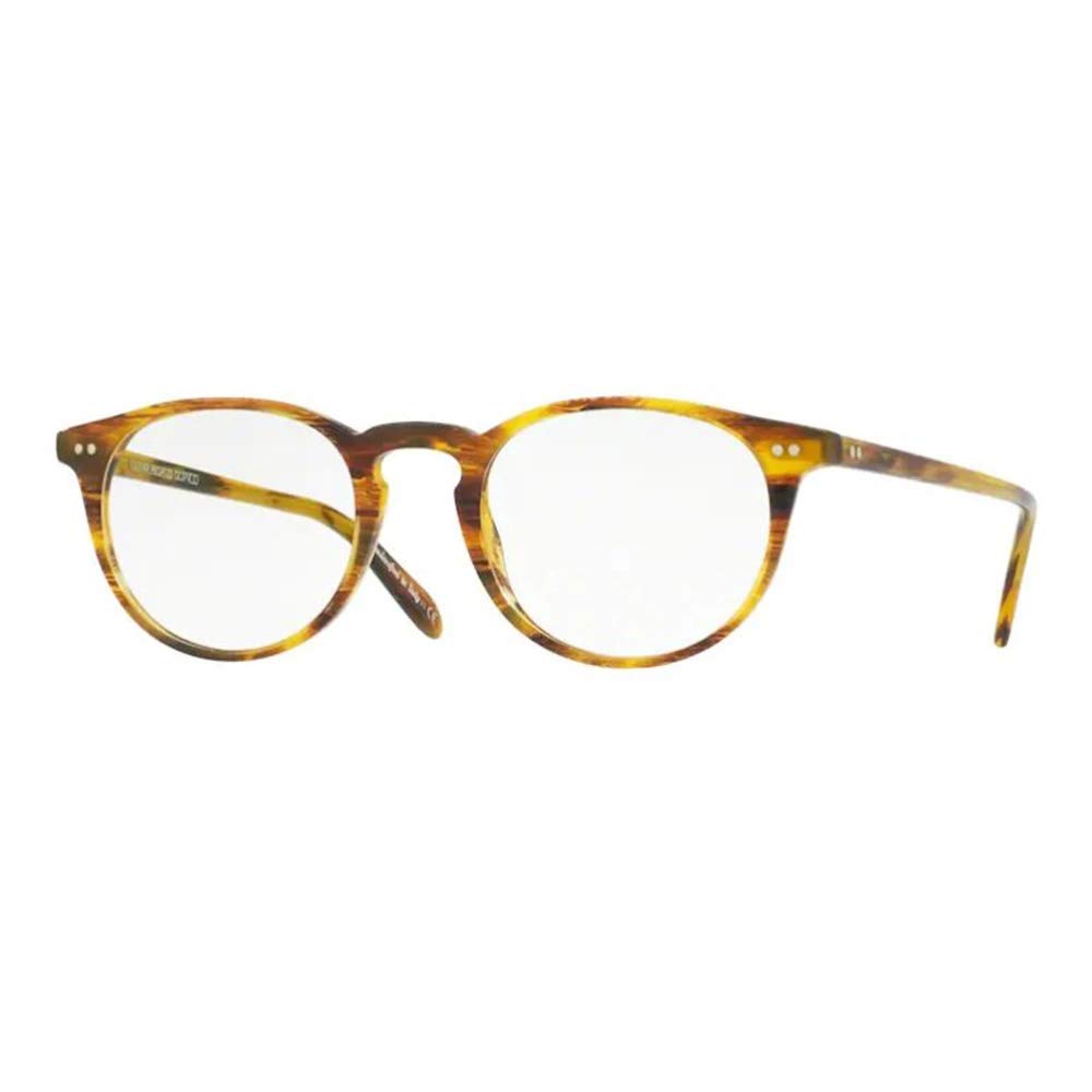 Oliver Peoples Rx Eyeglasses Frames Riley R 5004 1007 - 45x20mm Dark Mahogany Italian Acetate - Premium Prescription Glasses for Men & Women - Perfect for Office, Reading & Everyday Wear