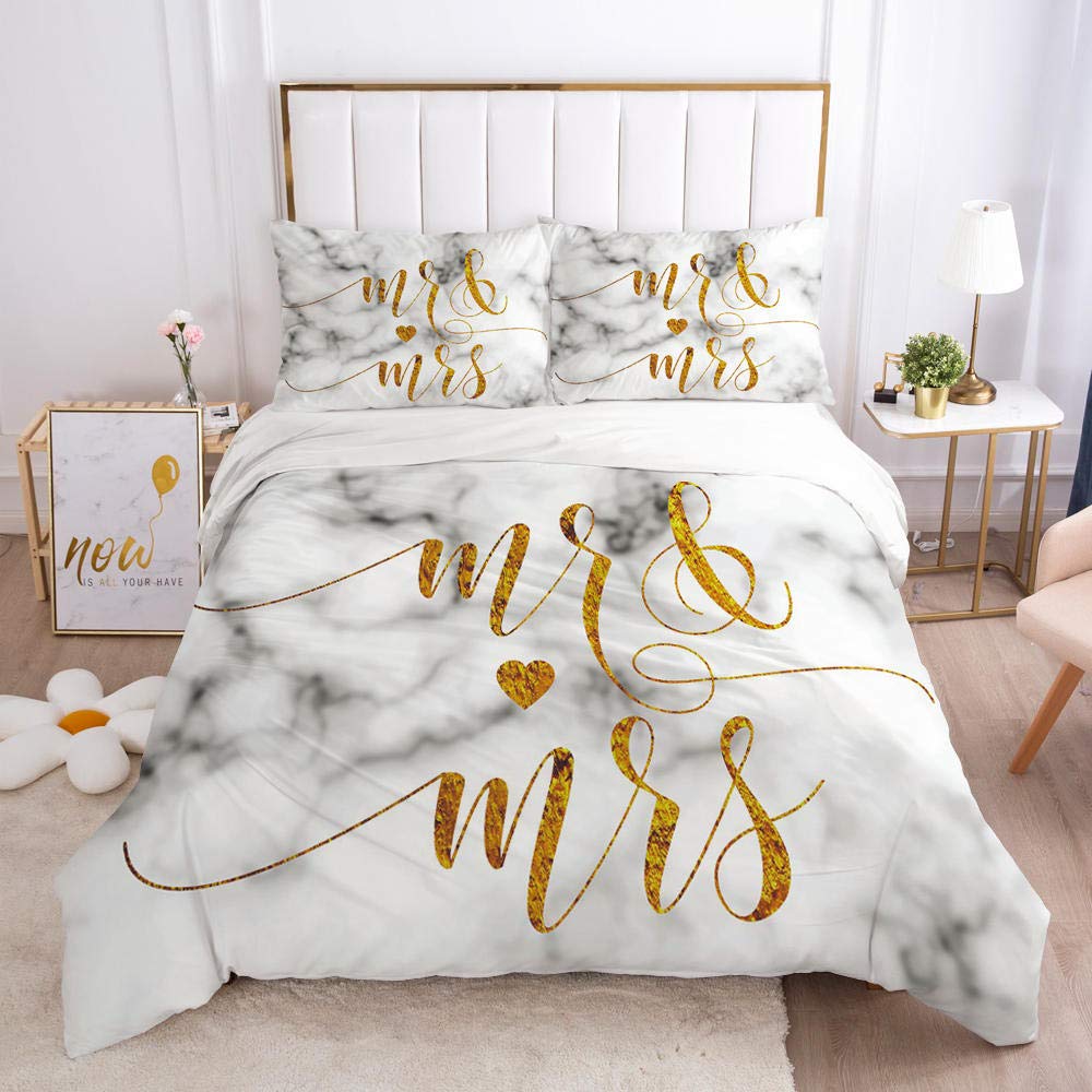 Premium 3D Printed Duvet Cover Set - Luxury Bedding Collection with Pillowcases for Queen & King Size Beds | Soft Microfiber Bed Linens for Home, Hotel & Guest Room Decor