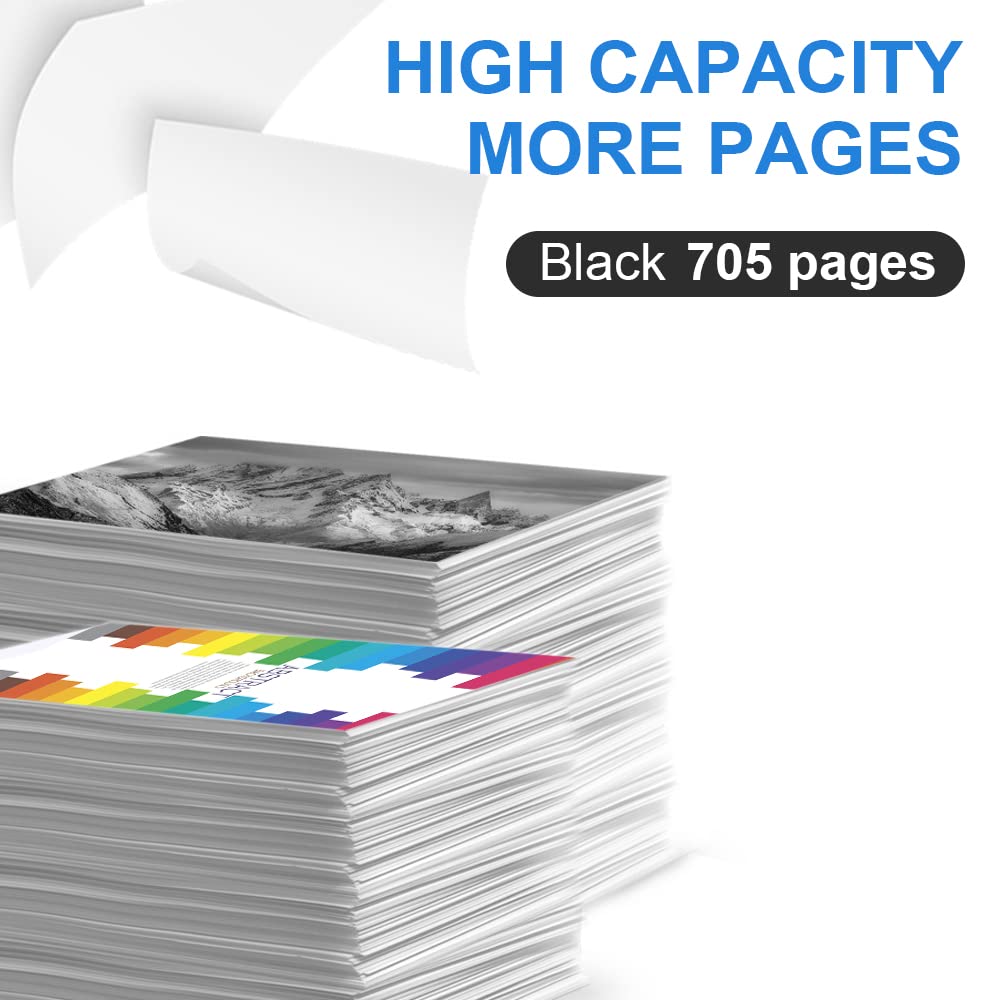Remanufactured HP 67 XL Black Ink Cartridge Replacement for HP 2700 2722 2725 2752 2755 Plus 4155 Envy 6000 6052 6055 Pro 6400 6455 Printers - High Yield Printing for Home Office & School Projects