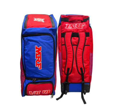 MRF VK 18 Senior T20 Edition Wheelie Cricket Kit Bag - Durable Cricket Equipment for Professional Players - Perfect for Matches, Practice & Travel