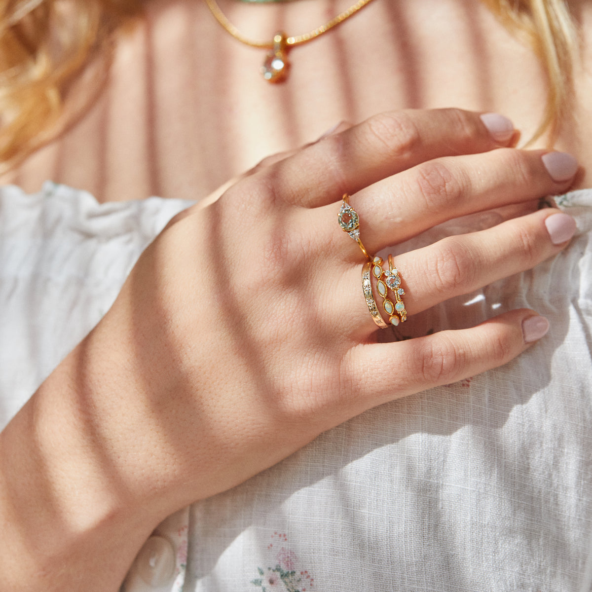 Green Amethyst Garden Party Eden Ring - Elegant Statement Jewelry for Women, Perfect for Weddings, Parties & Special Occasions