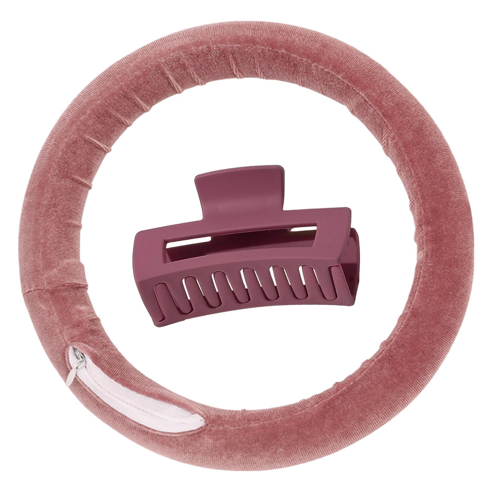No-Heat Curling Rod Headband - Pink & Red Lazy DIY Hair Styling Tool for Effortless Beach Waves & Overnight Curls