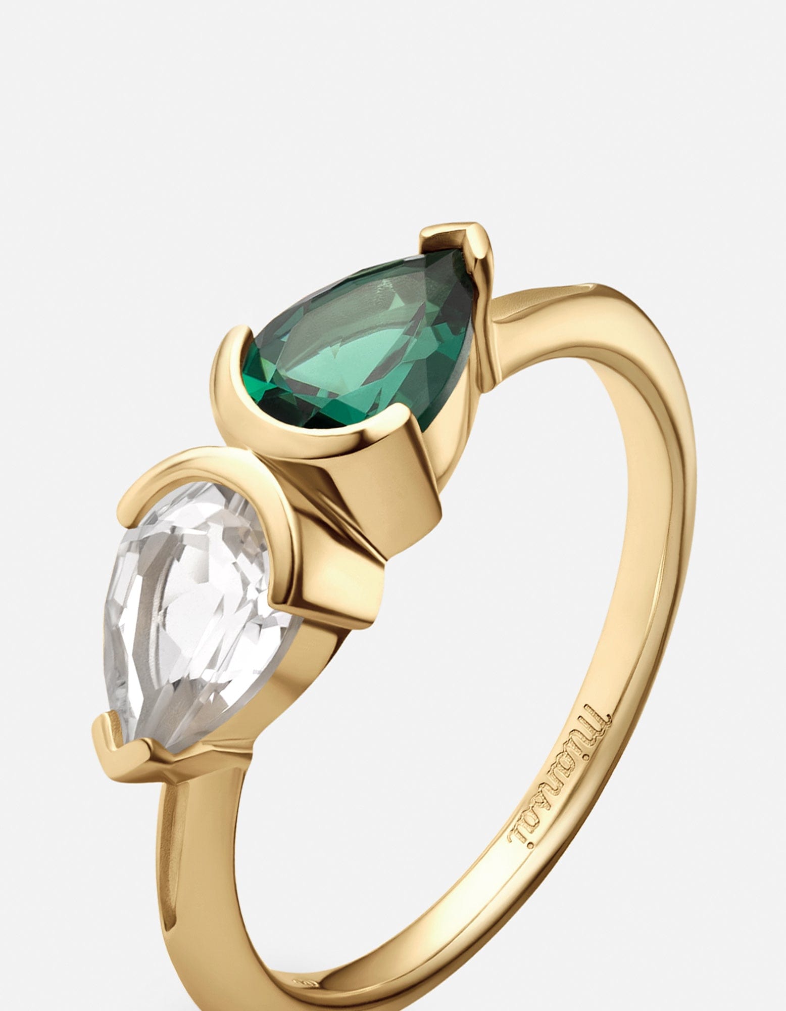 Katana Topaz & Spinel Gold Vermeil Ring - Elegant Gemstone Jewelry for Women | Perfect for Weddings, Parties & Special Occasions