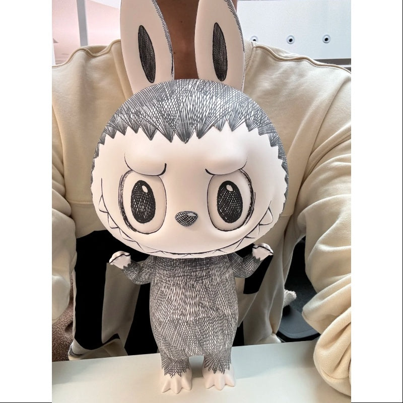 Labubu The Monsters MEGA Labubu 400% Sketch 2024 Limited Edition Collectible Art Toy - Perfect for Display, Anime Fans & Pop Culture Collectors