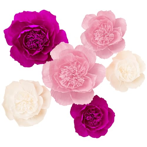 Rose+pink+white;set/6