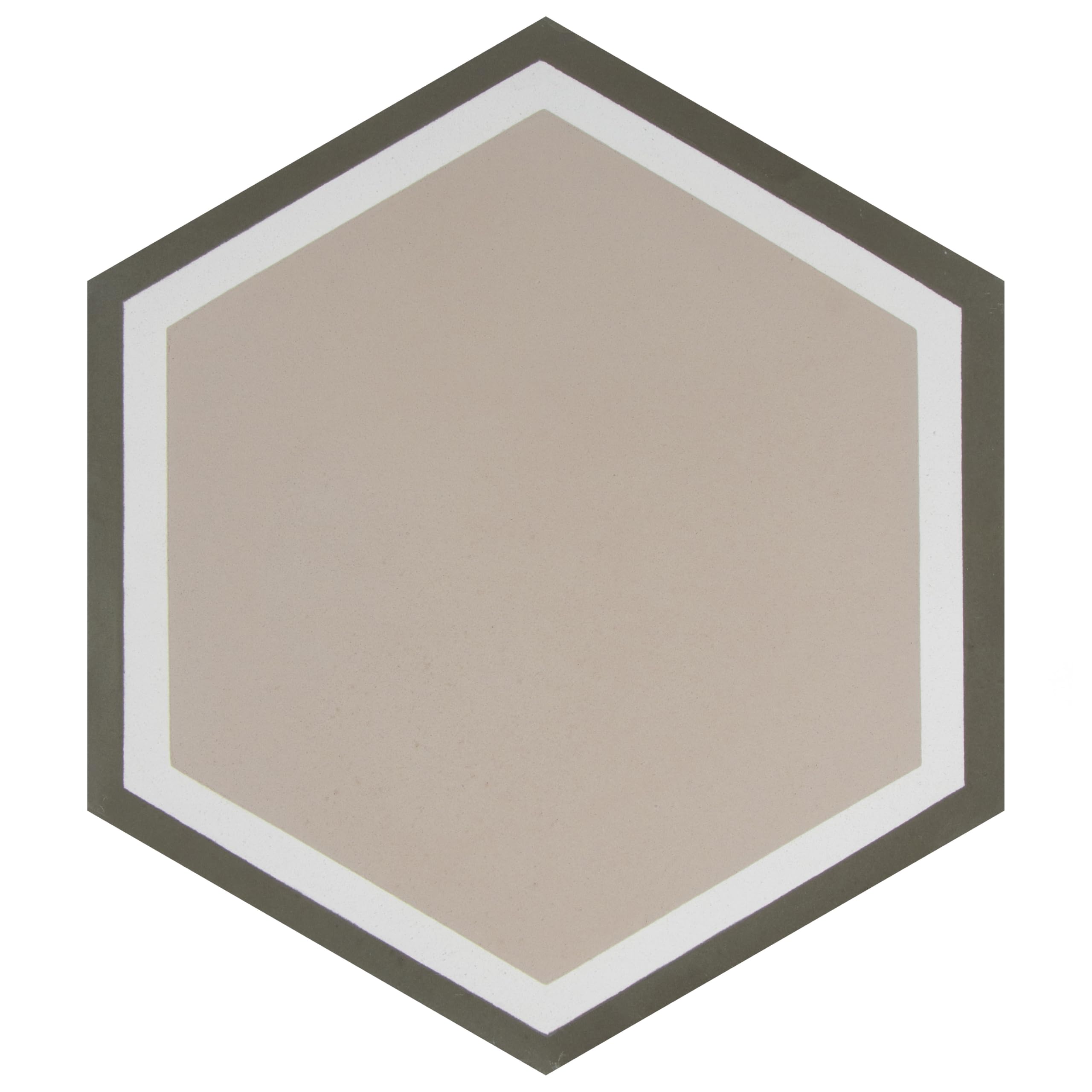 Merola Tile Cemento Hex Holland Channel 7-7/8